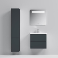 Мебель для ванной Am.Pm Gem M90FHX06022GM 60 с 2 ящиками, графит матовый