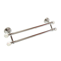 Полотенцедержатель Migliore Cristalia 16812 двойной L60 хром/swarovski