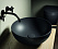 Раковина Hatria Happy Hour A0Y5A502 25х25 черный матовый
