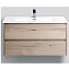 Тумба с раковиной BelBagno Kraft KRAFT-1000-2C-SO-RGB 100 rovere galifax bianco