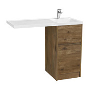 Тумба с раковиной Aquaton Лондри 1A267001LHDR0 40 R Дуб рустикальный