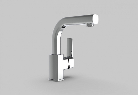 Смеситель GPD Pedra MTL160 для раковины, хром