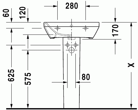 Раковина Duravit DuraStyle 2319550000