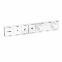 Термостат Hansgrohe RainSelect 15381700 на 3 потребителя, для душа, хром, матовый белый