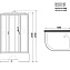 Душевая кабина Niagara Classic NG-2510-14RG 120x80x215 стекло тонированное/профиль серебро - фото 4