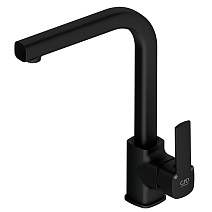 Смеситель GPD Pedra MTE160-S для кухонной мойки, черный матовый Смеситель GPD Pedra MTE160-S для кухонной мойки, черный матовый