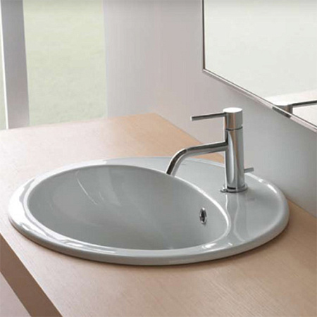 Раковина GLOBO Lavabi d'arredamento VA017.BI*1 56x48 белый