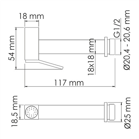 Гигиенический душ WasserKRAFT A138 светлая бронза