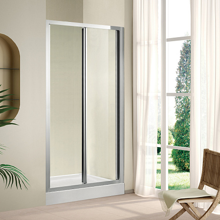 Душевая дверь в нишу Cezares Porta PORTA-BS-80-C-Cr 80 прозрачное стекло