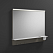 Зеркало Burgbad Eqio SEZQ090F2010 90х77 с полкой , светодиодной подсветкой, серый 