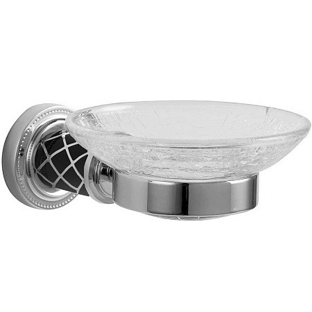 Мыльница Boheme Murano 10903-B-CR настенная, хром/черный