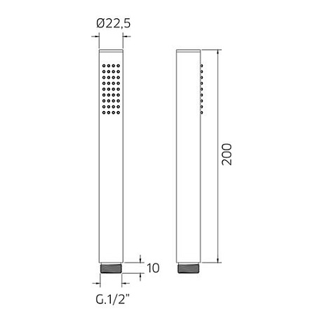Душевая лейка Palazzani 99116010 хром