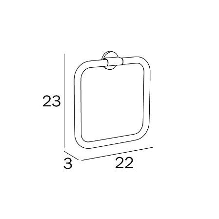 Полотенцедержатель Inda One A2416ACR хром