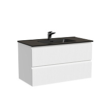 Тумба с раковиной Sancos Snob T SNT90W 90 Bianco/черный Тумба с раковиной Sancos Snob T SNT90W 90 Bianco/черный