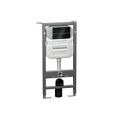 Инсталляция Ceramica Nova Envision/Flat CN1002B с кнопкой смыва, черный матовый Инсталляция Ceramica Nova Envision/Flat CN1002B с кнопкой смыва, черный матовый