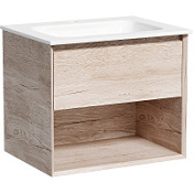 Тумба с раковиной Sancos Marmi 1.0 60 MR1.060EG дуб галифакс натуральный/белый