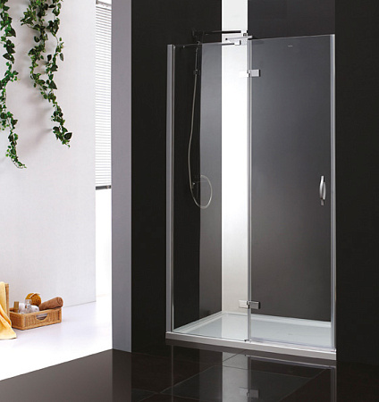 Душевая дверь в нишу Cezares Bergamo BERGAMO-W-B-12-100-C-Cr-L 100 L прозрачное стекло