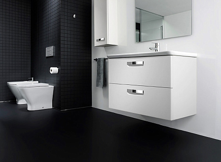 Тумба с раковиной Roca Gap ZRU9302878 70 см, белый глянец