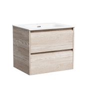 Тумба с раковиной Sancos Libra 60 LB60EG дуб галифакс натуральный/белый