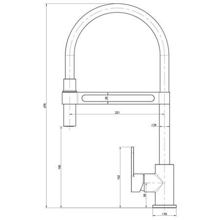 Смеситель Lemark Soul LM6006C для кухонной мойки