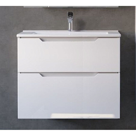 Тумба с раковиной Jorno Slide Sli.01.65/P/W 65 подвесная, белый