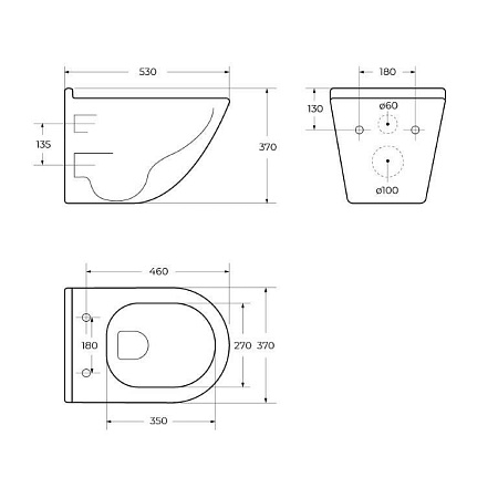 Унитаз подвесной BelBagno Senso-R BB017CH-TOR белый