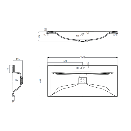 Мебельная раковина Aquaton Айрис М 1A73273KAG010 100