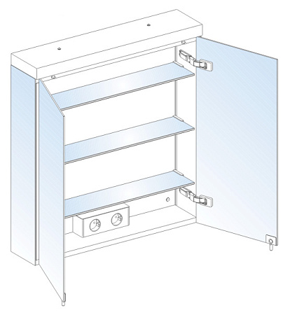 Шкаф-зеркало Keuco Royal Reflex 80 см