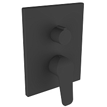 Смеситель Clever Start Elegance 61111 для ванны с душем, черный матовый