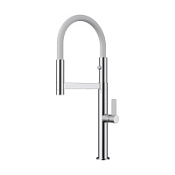 Смеситель Omoikiri Osaka-C-WH 4994332 для кухонной мойки, хром/белый