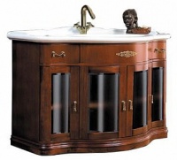 Тумба с раковиной Aquanet Iside Dafne 110 орех