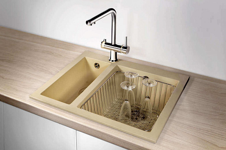 Кухонная мойка Omoikiri Bosen 59-2-BE 59х50 ваниль