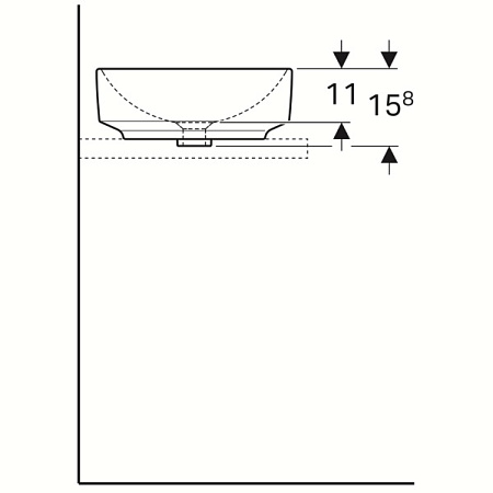 Раковина Geberit Variform 500.768.01.2 40 белый