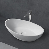 Раковина накладная ABBER Stein AS2610 белый матовый