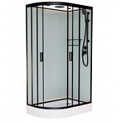 Душевая кабина Frank F-411R Black 110*80 черный Душевая кабина Frank F-411R Black 110*80 черный