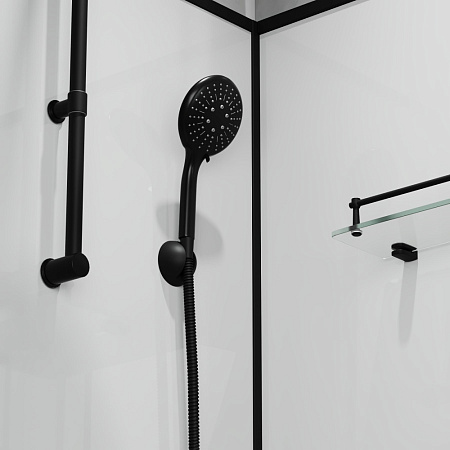 Душевая кабина Niagara Standart ST90/15QL/KL/BKT 90x90x225 черный матовый/прозрачный клетка