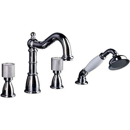 Смеситель Boheme Royal 396-Royal на борт ванны, хром