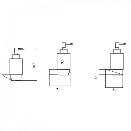 Стакан Boheme New Venturo 10314-CR для зубных щеток, хром