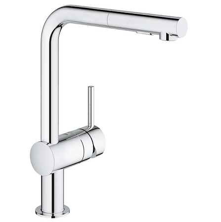 Смеситель Grohe Minta 30274000 для кухонной мойки выдвижной излив