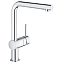 Смеситель Grohe Minta 30274000 для кухонной мойки выдвижной излив - фото 1