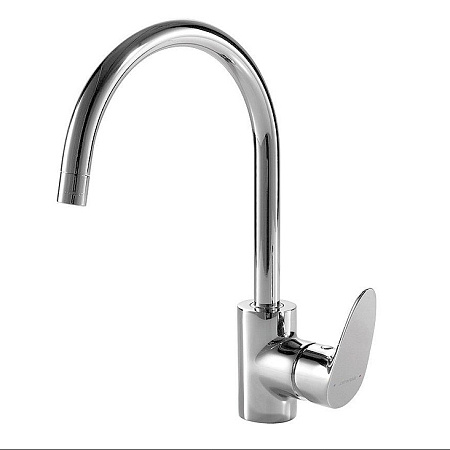 Смеситель Bravat Drop F74898C-1 для кухни с высоким Р-изливом хром