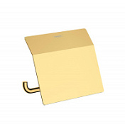 Держатель туалетной бумаги Hansgrohe AddStoris 41753990 с крышкой полированное золото