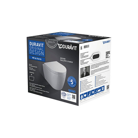 Унитаз подвесной Duravit ME by Starck 45300900A1 микролифт
