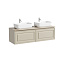 Тумба c раковиной и столешницей Sancos Very 140 VR70CE+TT140A2X Beige Soft/Kreman