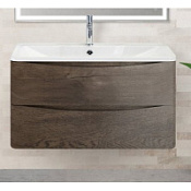 Тумба с раковиной BelBagno Acqua ACQUA-1000-2C-SO-RNG 100 подвесная, Robere Nature Grigio