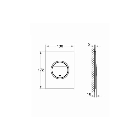 Кнопка смыва Grohe Nova Cosmopolitan 37601GN0 холодный рассвет