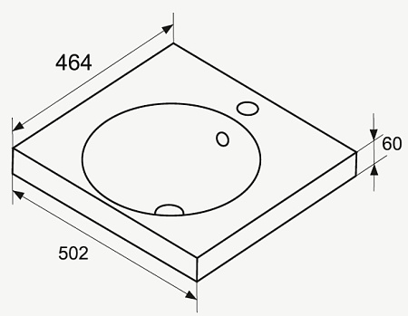 Раковина подвесная Sanita Luxe Ringo 50 Greek на кронштейнах