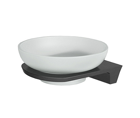 Мыльница WasserKRAFT Glan K-8929 оружейная сталь