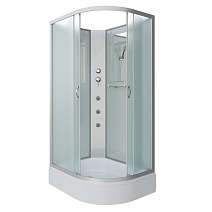 Душевая кабина Niagara Classic NG-33974-14LBKG 90x70x200 стекло матовое/профиль серебро
