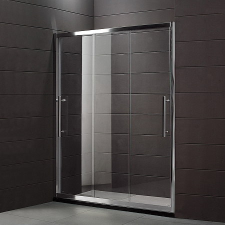 Душевая дверь в нишу Cezares Trio TRIO-BF-22-100-C-Cr 100 прозрачное стекло